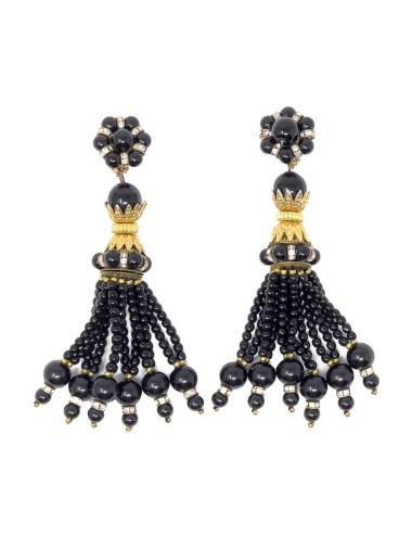 1960s Black Bead and...