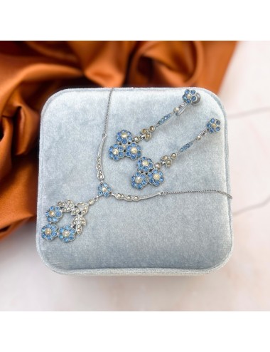 Art Deco 1920s Blue Paste...