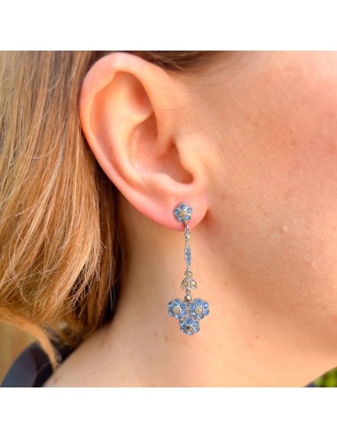 Art Deco 1920s Blue Paste...