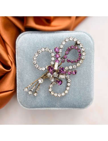 1940s Purple Rhinestone...