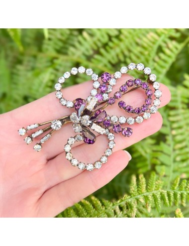 1940s Purple Rhinestone...