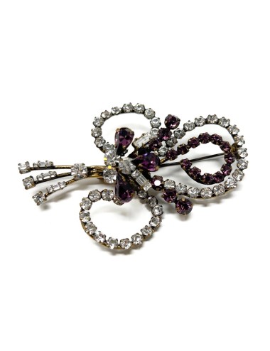 1940s Purple Rhinestone...
