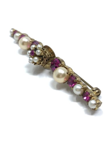 1960s Faux Pearl and Pink...