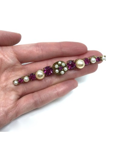 1960s Faux Pearl and Pink...